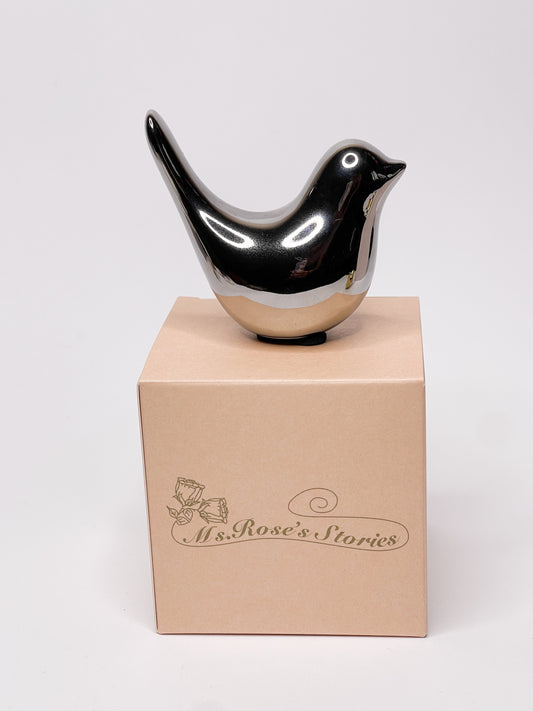 Decoration eco-decoration "Silver bird"