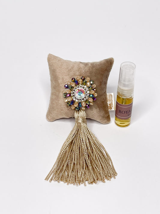 Kvapas automobiliui su žėrinčiais kristalais