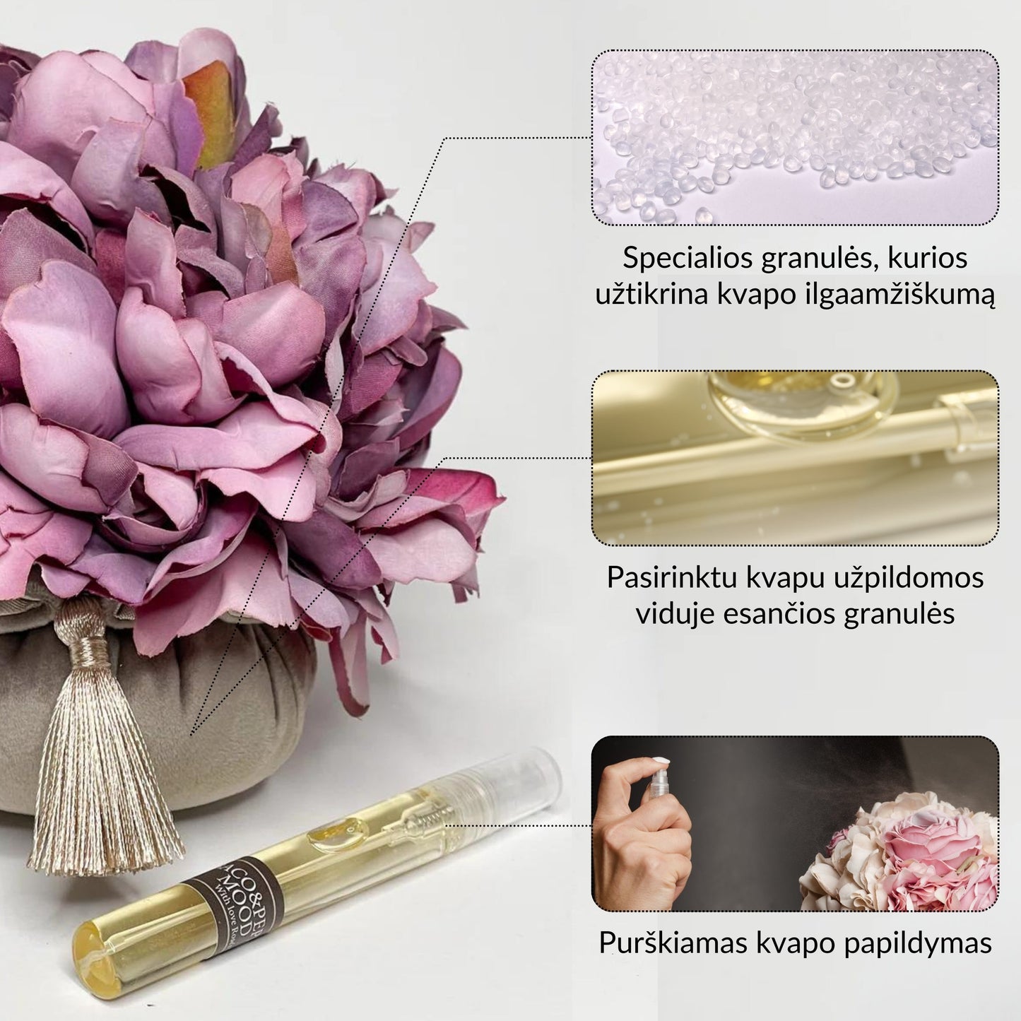 Home fragrance - large bouquet "Royal Grape"