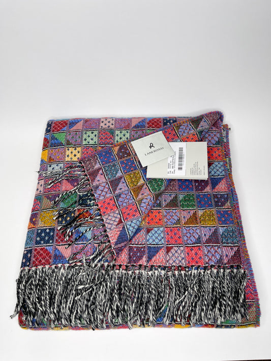 Merino vilnos pledas “Spalvotas vitražas”