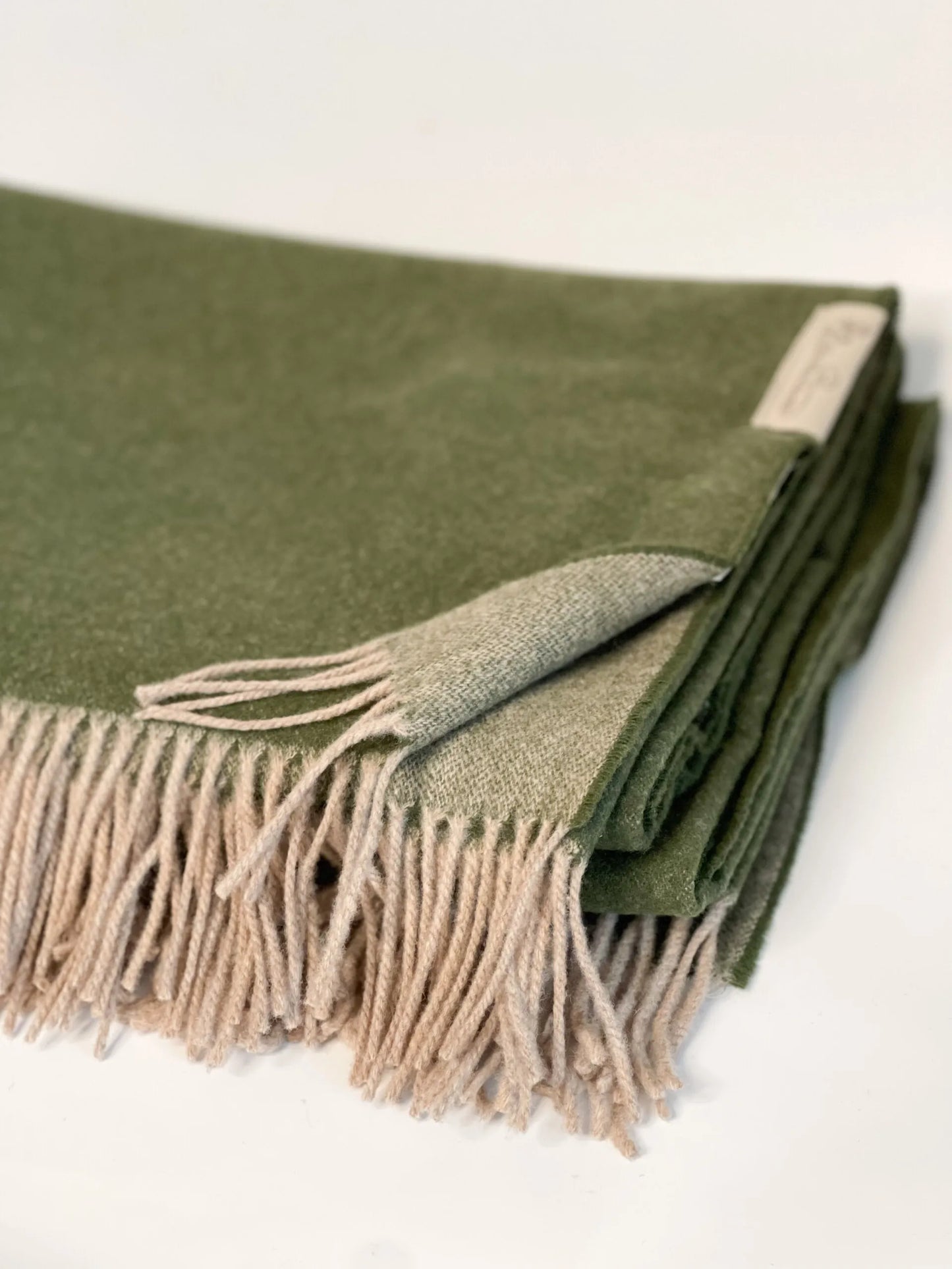 Merino wool blanket "Green"