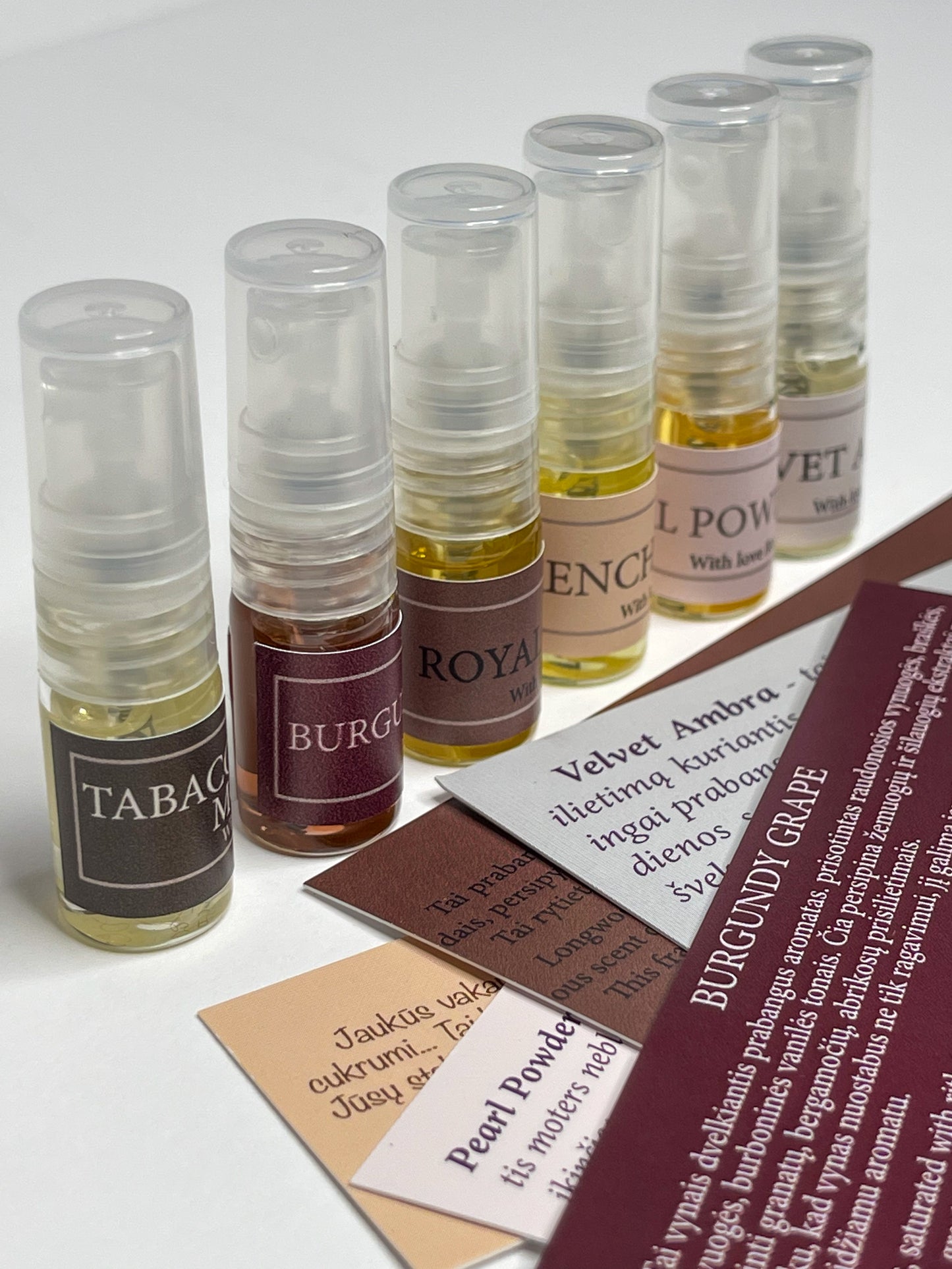 Mini kvapų rinkinys 6 x 2 ml