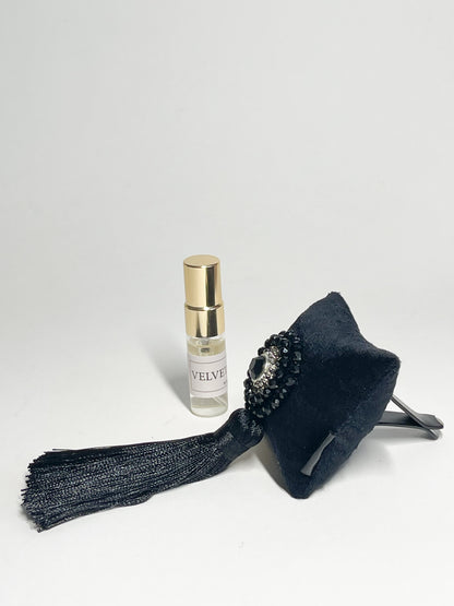 Car air freshener with sparkling crystals