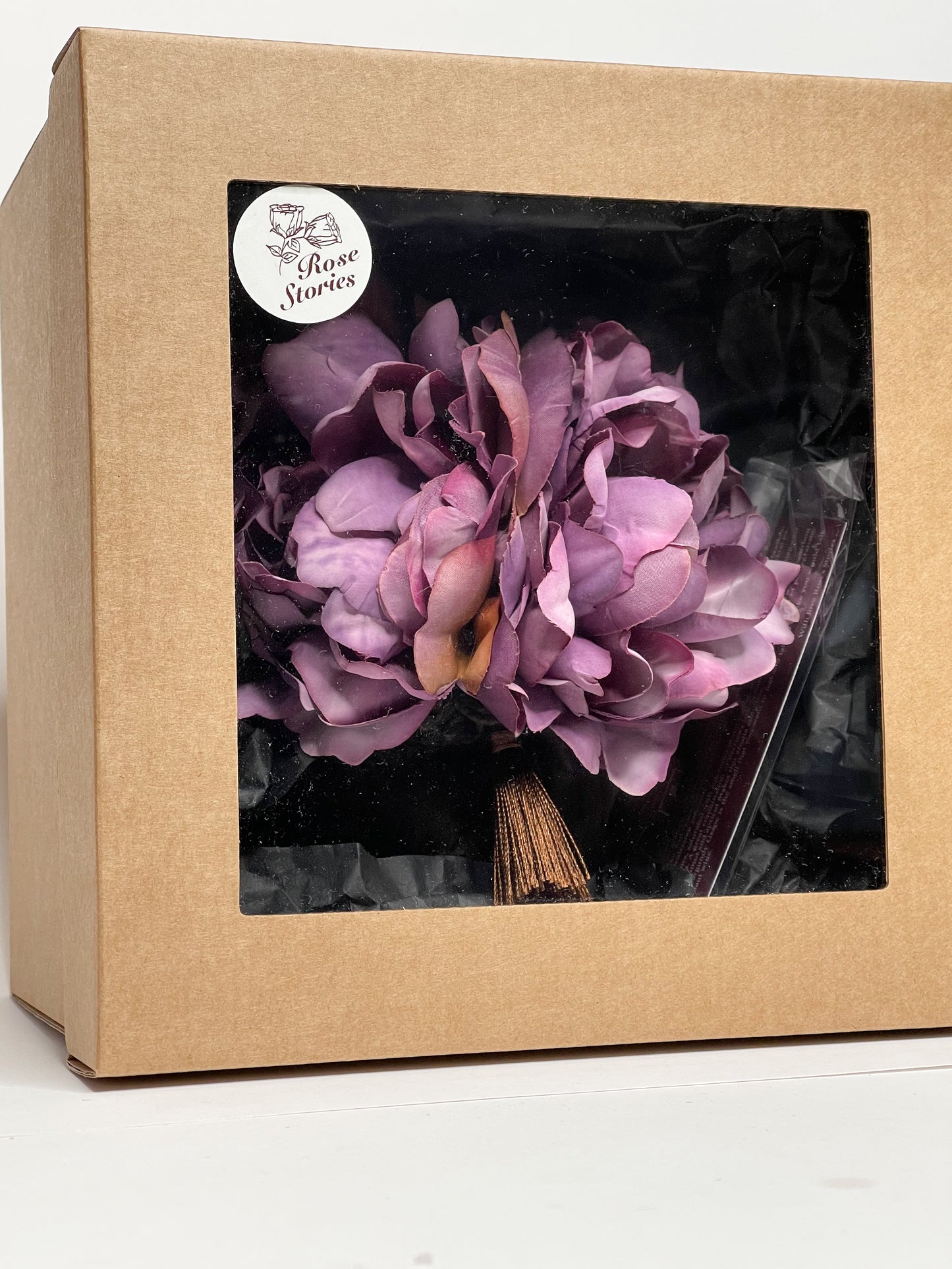 Home fragrance "Bordeaux peonies in a brown basket"