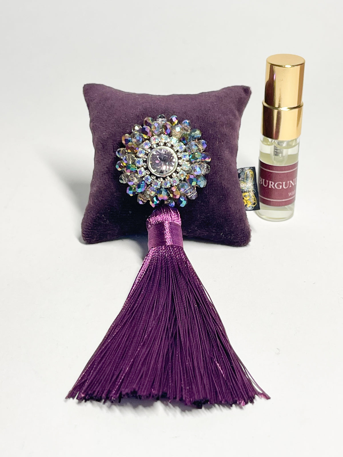 Car air freshener with sparkling crystals