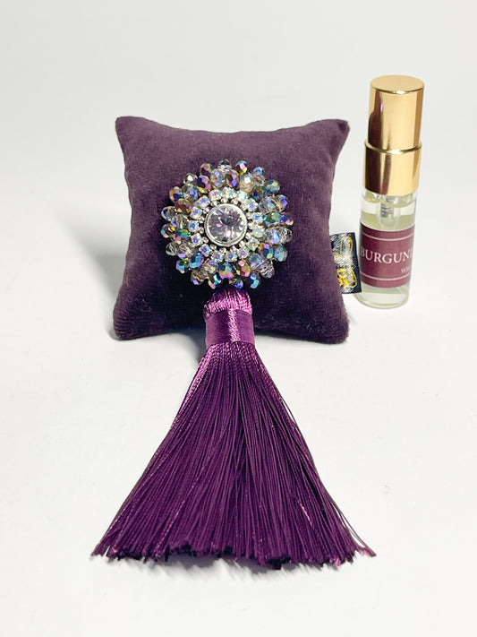 Car air freshener with sparkling crystals