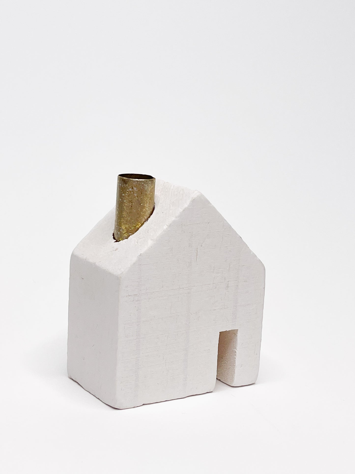 Wooden decoration/candle "White house"