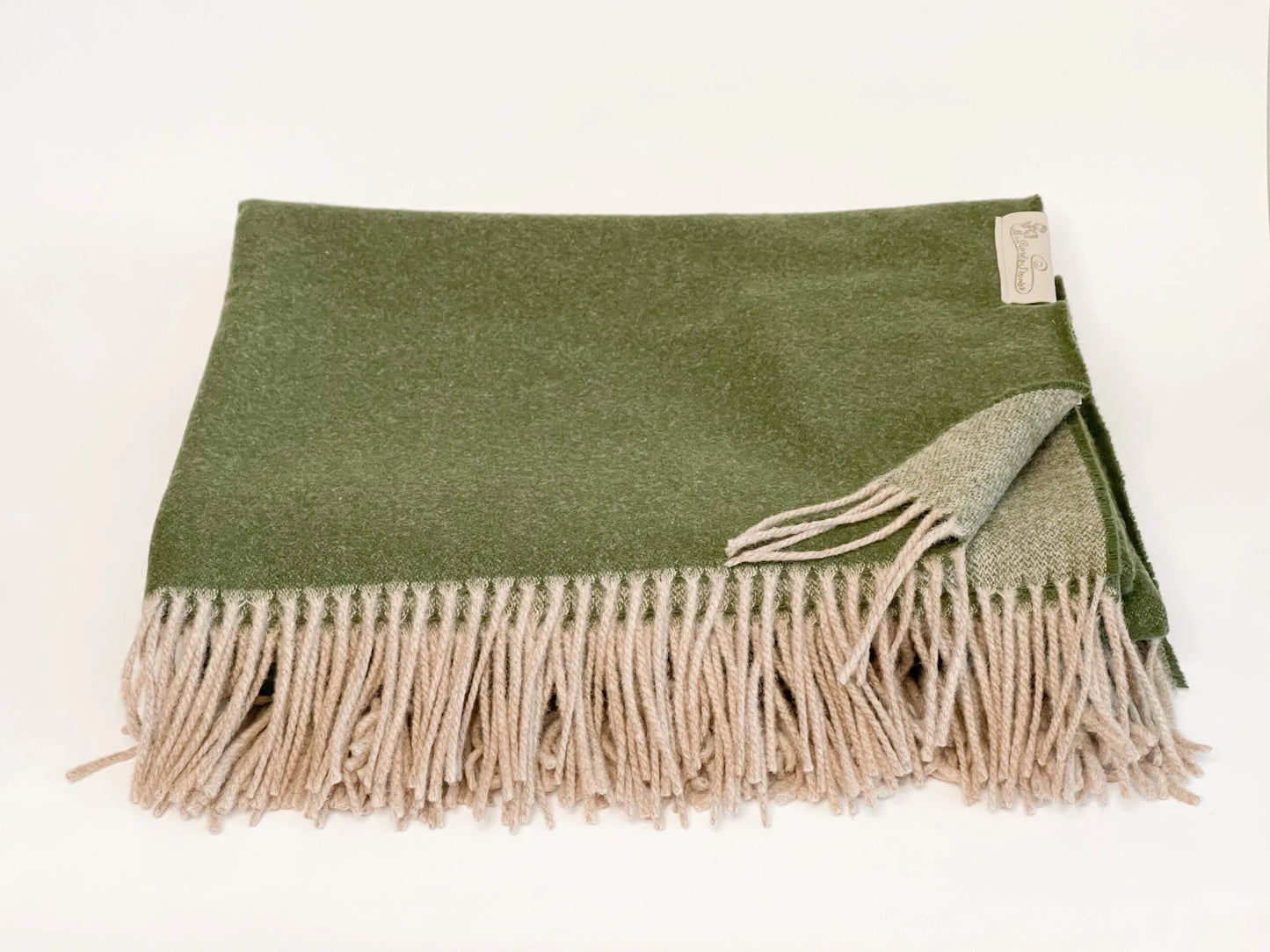 Merino wool blanket "Green"